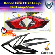 Honda Civic FC 2016-2021 Carbon Tail Lamp Cover lampu belakang cover