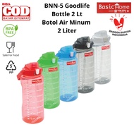 Jumbo Drinking Bottle BNN-5 Goodlife Bottle 2Lt Basic Home Lion Star 2 Liter BPA Free Drinking Water