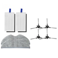 Side Brush / Mop Cloth / HEPA Filter Compatible with For Xiaomi E5 / C108 Robot Vacuum Cleaner Acces