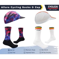 CYCLE2U Cycling Socks Cycling Sock Sport Socks Sports Socks Cycling Cap Cycling Hat Bike Wear Hat Ru