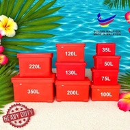 Ice Box Fiber Box Heavy Duty Ice Box Plastic Ice Tong Ice Bucket Ice Box Storage 35L~350L