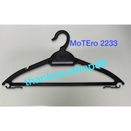 MoTEro 2233 Clothes Hanger Black (72 pcs) / MoTEro 2233 Plastic Hanger (72pcs) Black Hanger / Dobi H