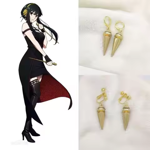 Anime SPY×FAMILY Yor Forger Personality Earrings Fashion Jewelry Halloween Cosplay Party Accessories