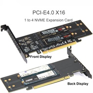 Aitemay การ์ดขยาย M.2สำหรับ X16 PCle4.0เป็น4XNVMEM.2 SSD GEN4 PCIe4.0เมนบอร์ดคอมพิวเตอร์ X1 X4 X8การ