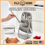 🏠READY STOCK🏠 3 Grids Pen Holder Stationery Cosmetic Storage Box Cutlery Holder Chopsticks Spoon Sto