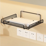 Wall Mounted WiFi Router Shelf Server Rack Shelf Metal Router Storage Rack Organizer for Home Bedroo