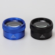 Datyson All-Metal Jewelry Magnifying Glass 30X40 Dual-Piece HD High-Power Optical Glass Mirror M0019