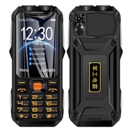 Q9 GSM 2G Network Mobile Phone 4 SIM Cards Rugged Bar Cellphone 3.5Inch HD Display Big Battery Loud 
