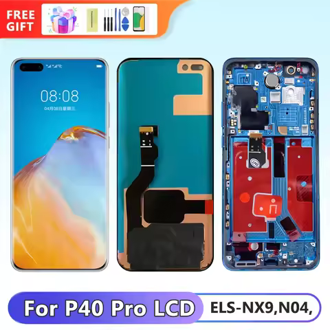 6.58"AAA+ P40 Pro Screen Replacement for huawei P40 Pro LCD display ELS-NX9 ELS-N04 Touch Screen Dig