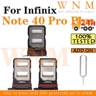 For Infinix Note 40 Pro Plus X6851B Sim Card Tray Sim Card Slot Holder Card Holder Reader SD Slot Ad