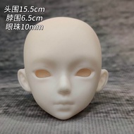 MJD Micro Practice Head Six Points Open Cover Enamel Doll Head BJD/SJD Rubber Enamel Doll Head Makeu