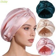 BLANKEYZ Silk Satin Hair Bonnet, Breathable Adjustable Mulberry Silk Wrap, Premium Smooth Satin Fabr