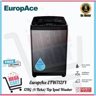 EuropAce 12KG (4 Ticks) Intelligent Wash Top Load Washer ETW7121Y | ETW 7121Y (5 Years Motor Warrant