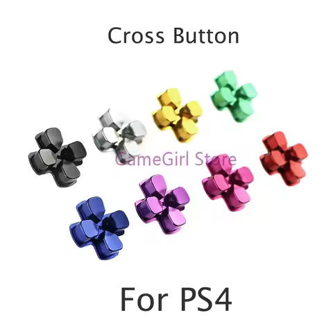 10pcs Replacement For Playstation 4 PS4 Controller Metal Cross Dpad Direction Key Button