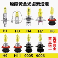 Golden Light Halogen Bulb H1 H3 H4 H7 9006 H11 H16 9005 LED Car Headlight