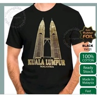 KLCC T-shirt for men Kuala Lumpur Malaysia Twin Tower T-shirt for men cotton S~5XL