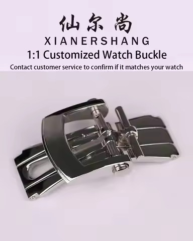 XIANERSHANG Custom C-ho-pard Substitute Watch Buckle 16MM 22MM 316L Stainless Steel Butterfly Clasp 