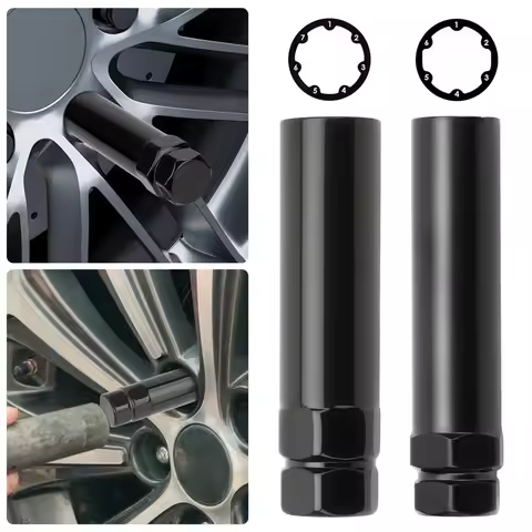 Small 6 Spline & 7 Spline Sockets Fuel Rim Lug Nut Key Wrench For Aftermarket Lugnuts 14X1.5, 14X2.0