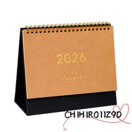 CHIHIRO11Z9D Planner Scheduler, Home Decor Multi-function Desktop Paper Calendar, Fashion 2026 Noteb