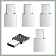 ( S U Z B )5pcs Ultra Mini Type-C USB-C to USB 2.0 OTG Adapter for Cell Phone Tablet & USB Cable & F