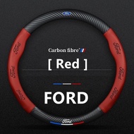 Ford Fiesta Luxury Leather Steering Wheel Cover Comfortable Non-slip Car Interior Accessories