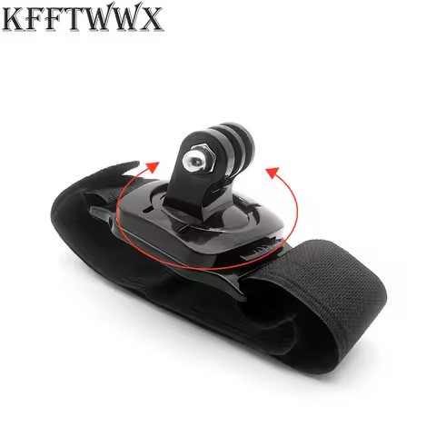 KFFTWWX 360 Degree Rotating Wrist Band Hand Strap Mount For Gopro Hero 12 11 10 9 8 7 6 5 Black YI 4