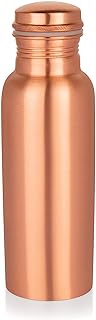 Bottle Copper Bottle Matte Finsh Joint-less Copper Water Bottle Leak Proof for Yoga, Gym, Home, Office - 1000 ml (Pack of 1)