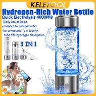 KELETOOL 420ml Hydrogen Generator Water Filter Alkaline Hydrogen Generator Rich Hydrogen Water Bottl