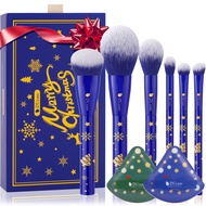 DUcare Cọ trang điểm 6 cái Chuyên NghiệP Bộ cọ trang điểm với bông thoa phấn nền món quà giáng sinh 
