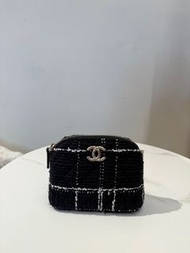 🖤Chanel VIP Gift 小貝殼包🐚黑色格紋