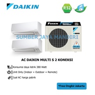 AC Daikin Multi S Type Outdoor 2MKC30QVM (Indoor 1/2PK + 3/4PK) - Putih