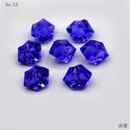 100pcs Multicolored Fake Crushed Ice Rock Plastic Gems Jewels Acrylic Rock Crystals Treasure Fake Di