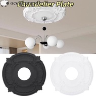 OCEANMAPDZ PU Ceiling Medallion, Round Shape Split Design Ceiling Medallions, Elegant Design Decorat