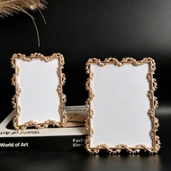 Vintage Golden Leaf Photo Frame European Decorative Tabletop Picture Frame 4x6 5x7
