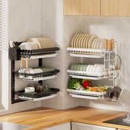 Source Manufacturer Household Kitchen Shelf Dish Rack Dish Rack Storage Rack Seasoning Rack Wall-Mou