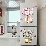 ♥refrigerator sticker♥refrigerator sticker cover/home decor/3d self-adhesive three-dimensional simulation vase wall sticker patch hole decal sticker waterproof sticker decoration/refrigerator sticker wallpaper waterproof