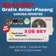 Promo AC SHARP 1/2 PK J-TECH INVERTER Thailand/AH-X 06 ZY