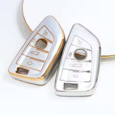 4 Buttons TPU Car Key Case Cover Shell for BMW 1 3 5 6 7 Series G20 G30 G11 F15 F16 G01 G02 F48 bX1 