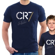 S-5XL Stcok Cristiano Ronaldo CR7 Tshirt 100% Cotton Baju Football Tshirt
