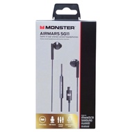 【現貨/有線質感 】Monster Airmars SG11 專業入耳式耳機｜Type-C 插頭 ｜運動型/立體聲/重低音｜通話咪/線控 /1.15m/灰色｜蘋果/安卓通用 (全新原裝行貨) ▎[In