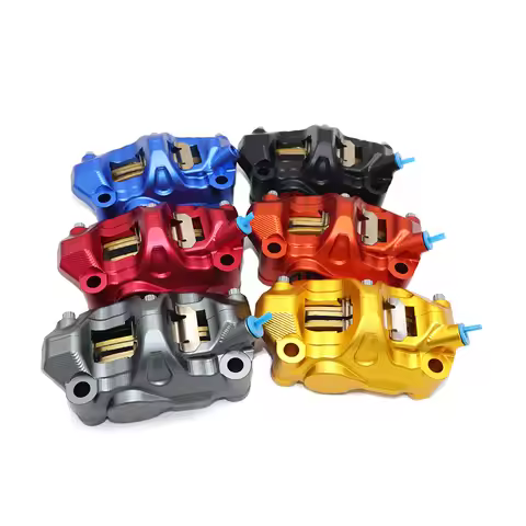 Motorcycle Universal CNC Racing Front Brake Calipers 100MM Lock Point 4 Pistons For N1s/U+b E80 N70
