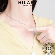 HILARY JEWELRY Necklace Gold Rantai Perak Simple Women For 純銀項鏈 Korean Chain Silver Pendant 925 Accessories Sterling Leher Perempuan Original Bell N251