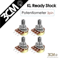 1PCS B50K B100k B10k Potentiometer 3 pin Electronic Appliances