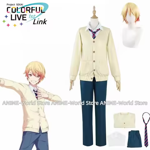 Project Sekai Colorful Stage! Tenma Tsukasa Cosplay Costume Anime Dresses Christmas Halloween Wig