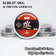 Ni80 Nichrome 80 Authentic ROHS REACH 37 AWG / 50 GRAM Murmer
