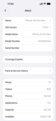 iPhone 15 Pro Max 1TB 港版
