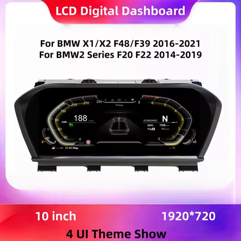 10 Inch Digital Instrument Gauge Cluster For BMW 1/2 Series F20 F52 F22 F45 X1 F48 F49 F39 2014-2021