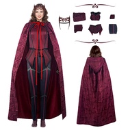 New Cafele Wanda Vision Scarlet Witch Cosplay Costume For Women Carnival Suit Mask Halloween Costume