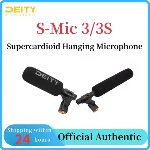 DEITY S-Mic 3/3S Professional Supercardioid Hanging Microphone Low-Noise Condenser Directional Shotg