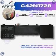 C42N1728 Laptop Battery for ASUS Zenbook Pro 15 UX550GE UX550GEX UX550GD UX550GDX UX580G UX580GD UX5